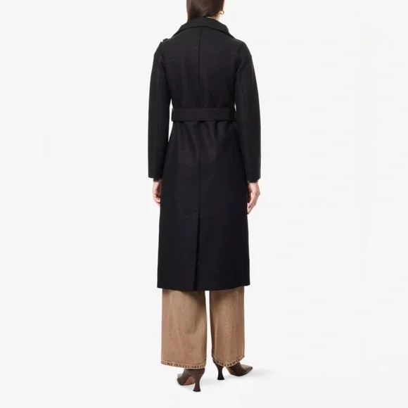 New HARRIS WHARF LONDON Volcano Long Pressed Wool Coat Size 42 IT - Picture 4 of 14